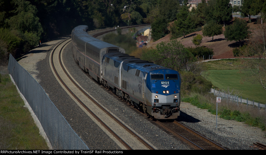 AMTK 129 Leads AMTK Coast Starlight 11